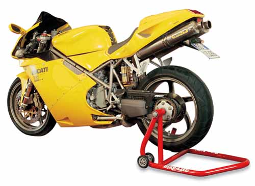 Bike Lift Stand Rear Mono Single Swing Arm Red (Made in Italy)