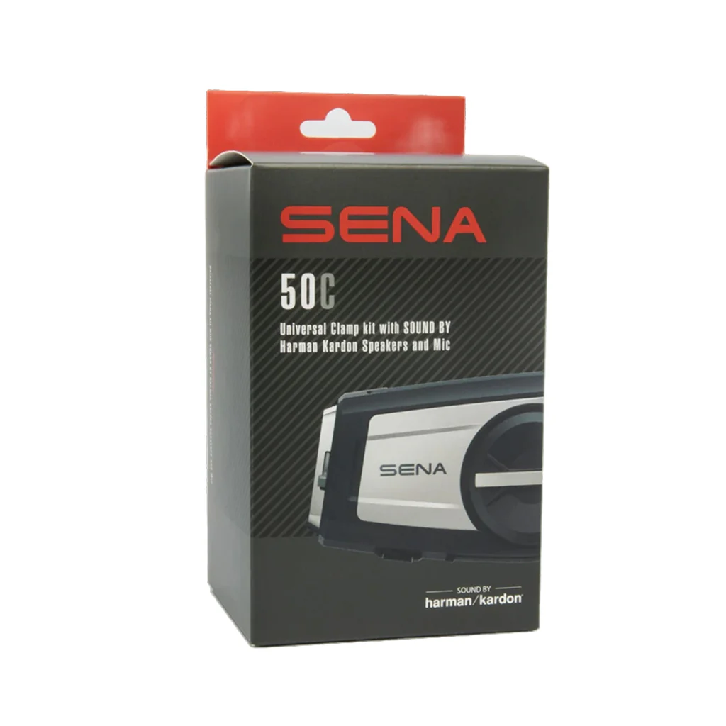 Sena 50C Universal Clamp Kit With Sound by Harman Kardon Speakers & Mic