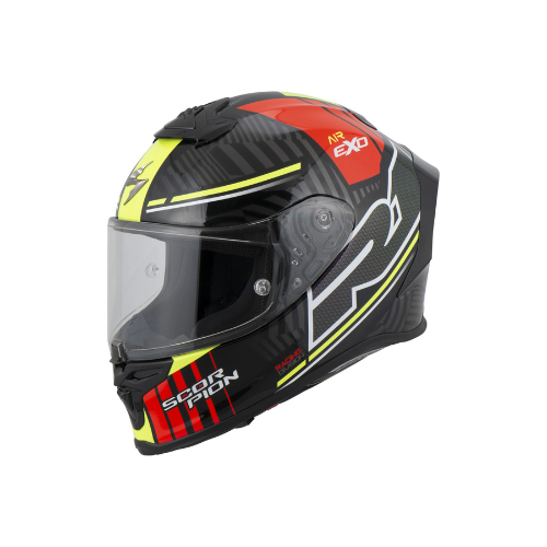 Scorpion EXO R1 Air Victory Black Silver Red Helmet