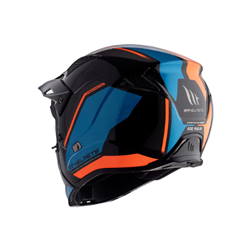 MT Helmets Streetfighter SV A4 Gloss Fluor Orange Blue
