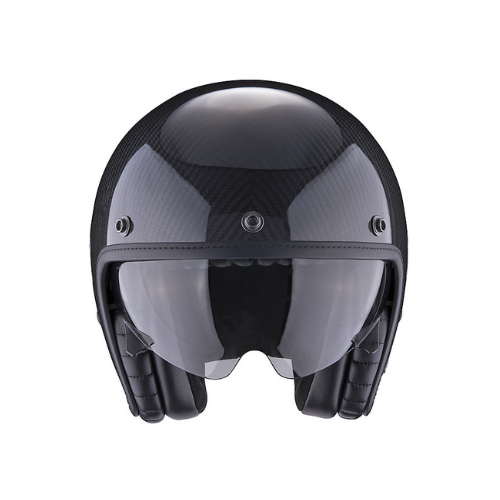 Scorpion Belfast Evo Carbon Gloss Black Jet Helmet