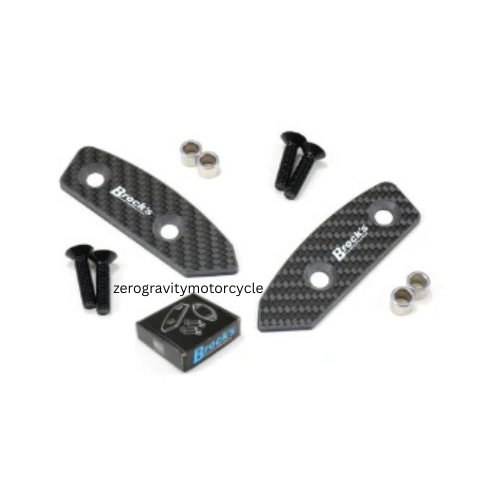 Brocks Carbon Fiber Mirror Block Off Kit (Hayabusa , GSXR , BMW)