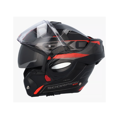 SCORPION EXO-Tech Evo Traveller Black-Silver-Red