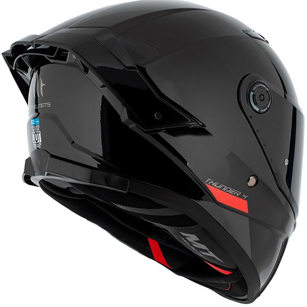 MT Helmets Thunder 4 SV A1 Gloss Black (With Clear Visor)