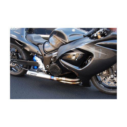 Brocks TiWinder Polished Full System w/ 18" Muffler Race Baffle Suzuki Hayabusa (99-24)