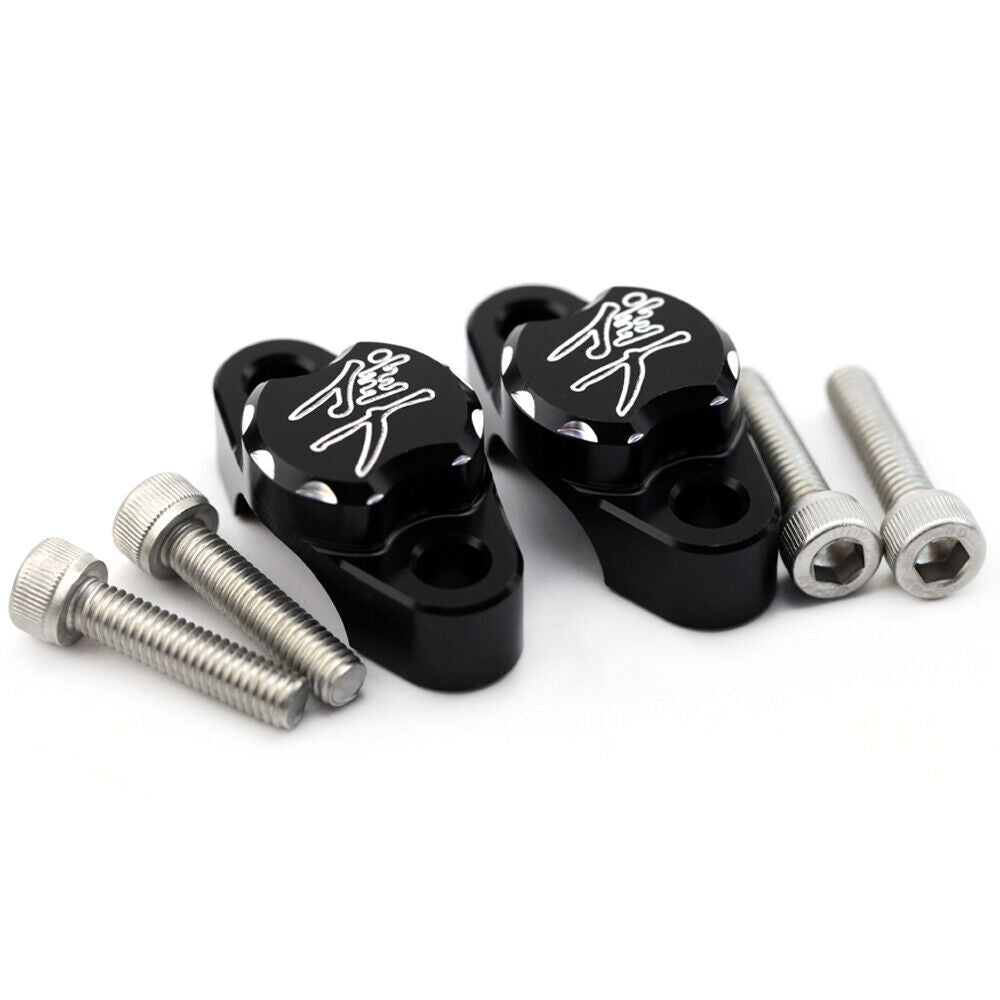 Aftermarket Hayabusa Clutch & Brake Master Cylinder Cover (Black Pair)