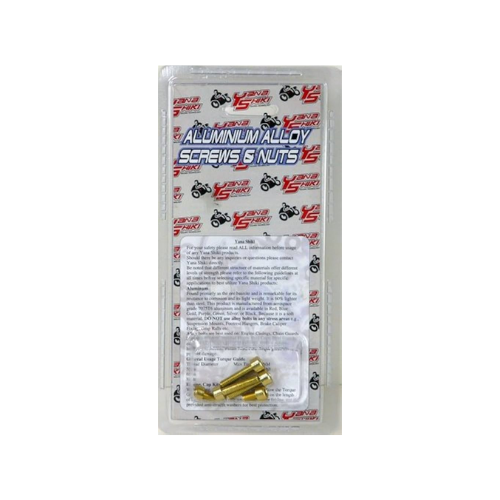 Yanashiki Aluminum Anodized Gold Screw Nuts
