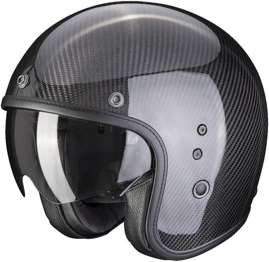 Scorpion Belfast Evo Carbon Gloss Black Jet Helmet