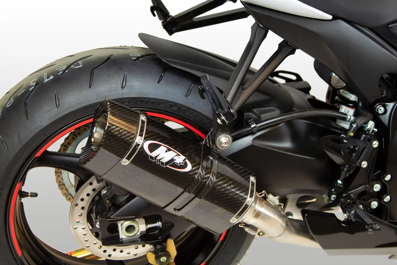 M4 Exhaust Full System with Tech1 Carbon Canister GSX-R600/750 (2011-2024)