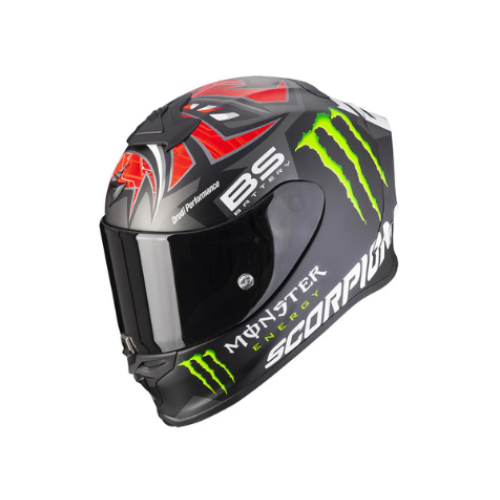 Scorpion EXO R1 Air Fabio Monster REP. Matt Black Red Helmet