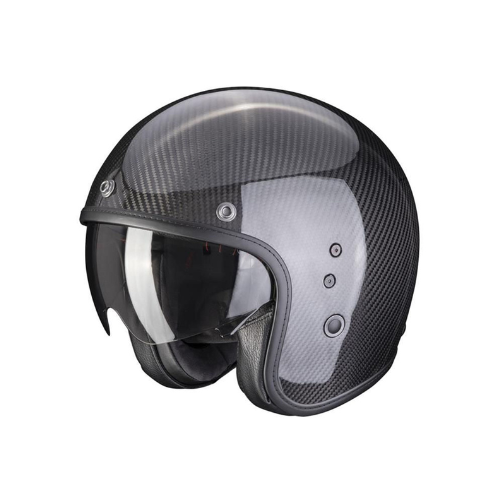 Scorpion Belfast Evo Carbon Gloss Black Jet Helmet