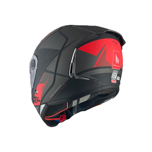 MT Helmets Revenge 2S B5 Hatax Matt Black Red