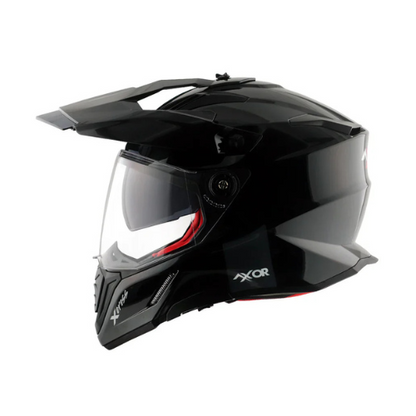 AXOR Helmet X-Cross SC-Dual Visor-E Gloss Black/Red