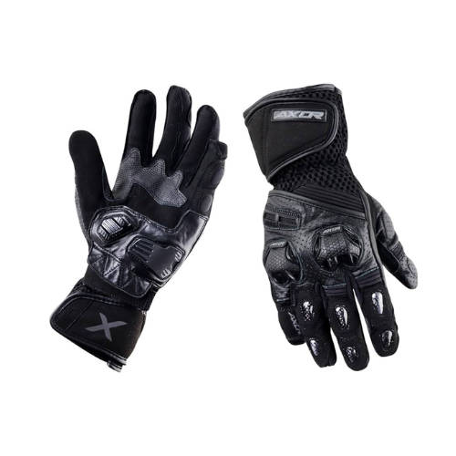 AXOR Gator Riding Gloves Black/Grey