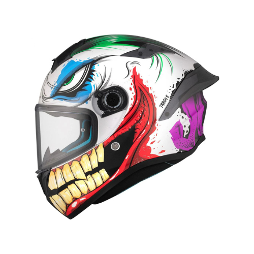 MT Helmets Targo S Joke A5 ECE-22.06 Gloss White