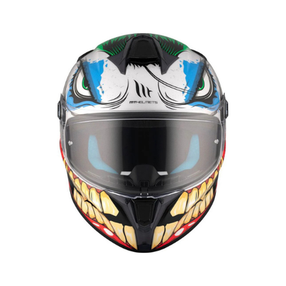 MT Helmets Targo S Joke A5 ECE-22.06 Gloss White