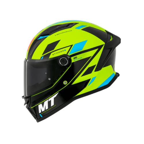 HELMET MT HELMETS STINGER 2 ZIVZE C3 BLACK FLUO MATT