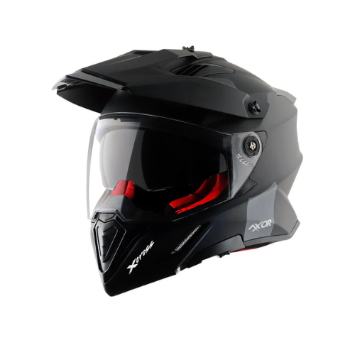 AXOR Helmet X-Cross SC-Dual Visor-E Matt Black/Red
