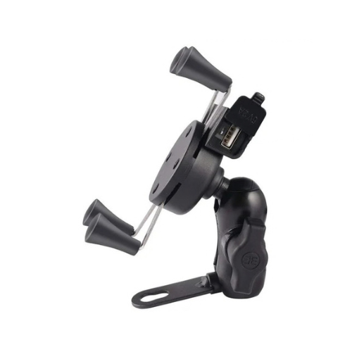 Universal Motorcycle Phone Holder Bracket with Phone Charger