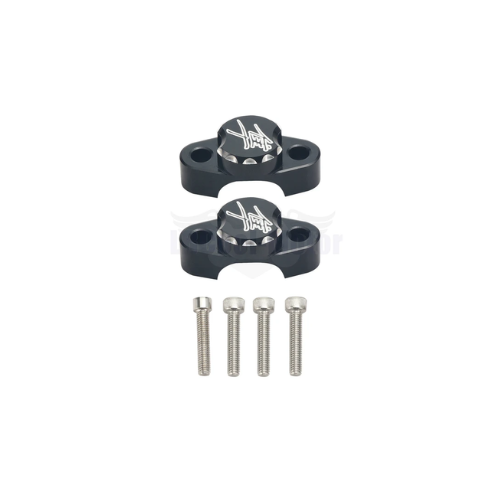 Aftermarket Hayabusa Logo Master Cylinder Bracket (Black, Left & Right Pair)