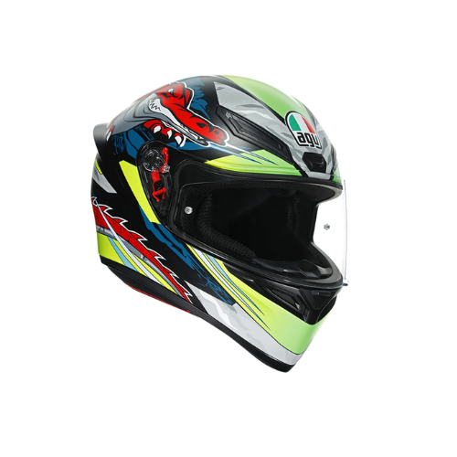 AGV K1 Dundee Matt Lime Red Helmet