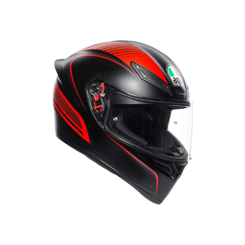 AGV K1 Warmup Matt Black Red
