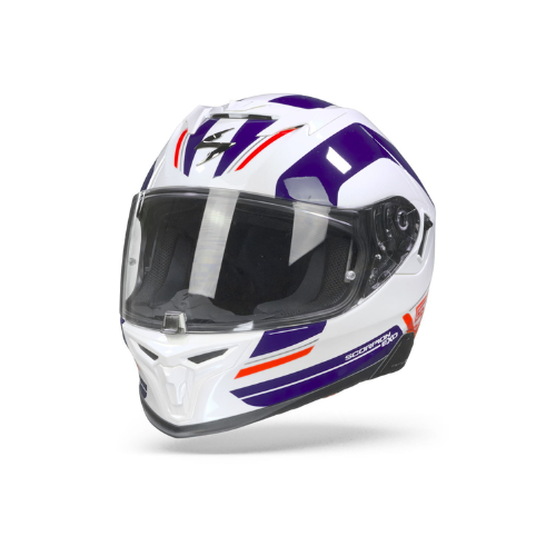 Scorpion EXO-520 Air LEMANS Glossy White Blue Red Helmet