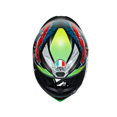 AGV K1 Dundee Matt Lime Red Helmet