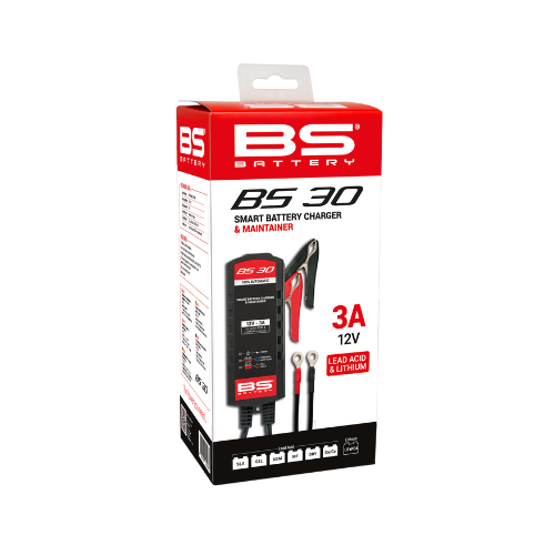BS Battery BS 30 Smart Battery Charger & Maintainer 3A 12V