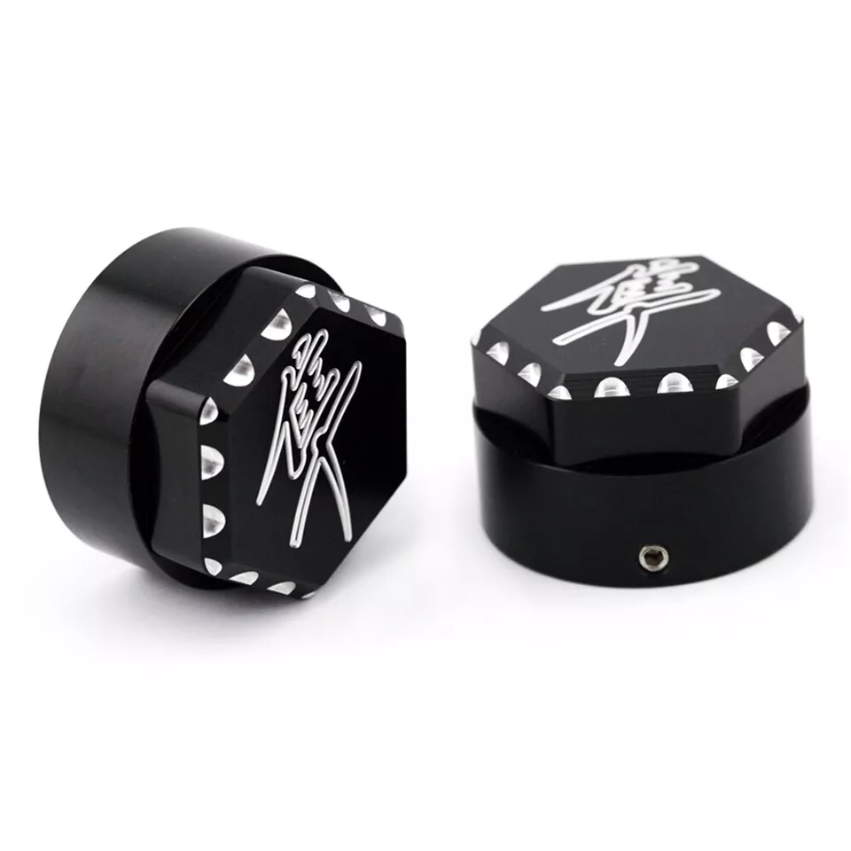 Aftermarket Gen 2 Hayabusa Logo Suspension Accessories (Black Pair) Left & Right