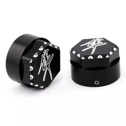 Aftermarket Gen 2 Hayabusa Logo Suspension Accessories (Black Pair) Left & Right