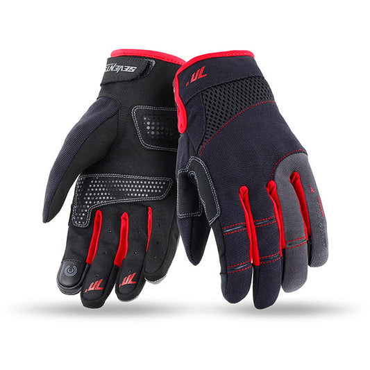 Seventy Degrees SD-C48 Safety Gloves Black/Red